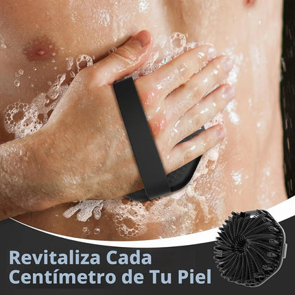 Cepillo Silicona Suave Baño Esponja Ducha Mango Antibacteria