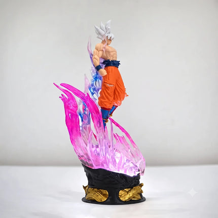 Figura Goku Ultra Instinto Con Luz Led Estatua Dragon Ball Z