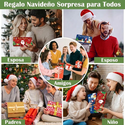 3 Sobres Tarjeta Navidad Para Billete Dinero Efectivo Regalo