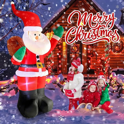 Inflable Navidad Santa Claus Decoracion Exterior Con Luz 1.8