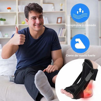 Férula Pie Caido Fascitis Plantar Soporte Rigido Ajustable