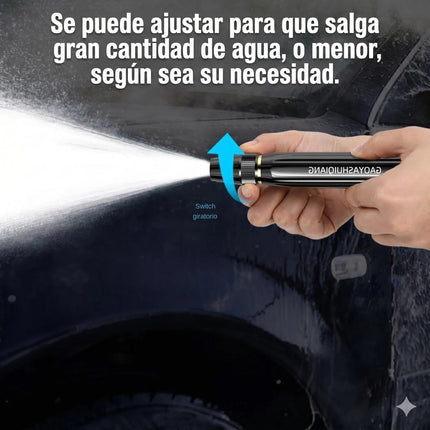 2 Boquilla Alta Presión Ajustable Para Manguera 3 Boquillas