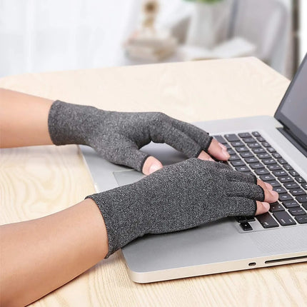 2 Guantes De Compresion Para Artritis Sin Dedos Terapeuticos