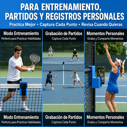 Soporte Doble Para Celular Red De Tenis Pádel Y Pickleball