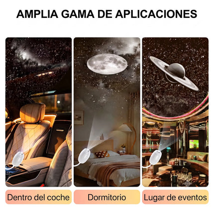 Proyector Estrellas Galaxia Lampara Nocturna Cuarto 3 Discos