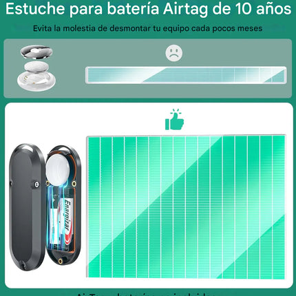 Funda De Batería Extendida 10 Años Para Airtag Portatil Iman