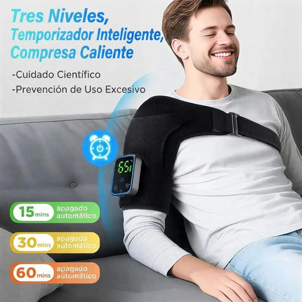 Hombrera Termica Electrica Soporte Masaje Pantalla Tactil