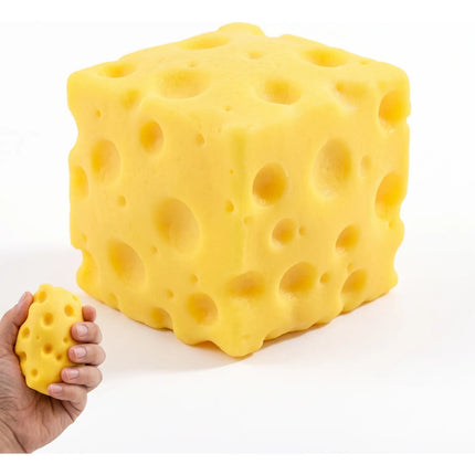 Juguete Antiestrés Squishy Queso Amarillo Cubo Sensorial