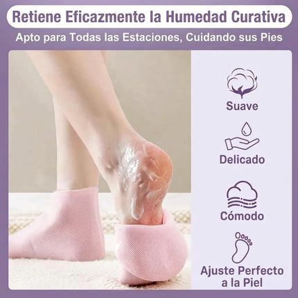 Calcetines De Silicona Hidratacion Para Pies Seco Agrietados