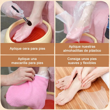 100 Bolsas Mascarillas De Pies Desechables Impermeables Spa