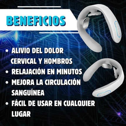 Masajeador Cuello Inteligente Electrico Hombro Dolor Calor