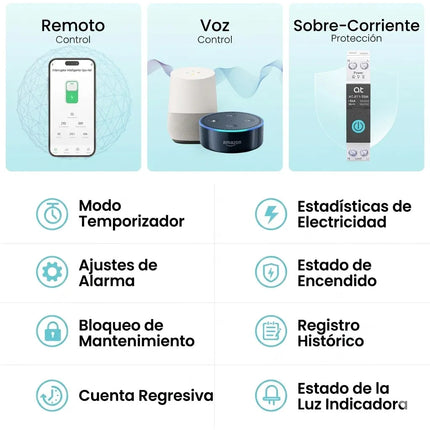 Disyuntor Inteligente Tuya Wifi Interruptor De Control  Voz
