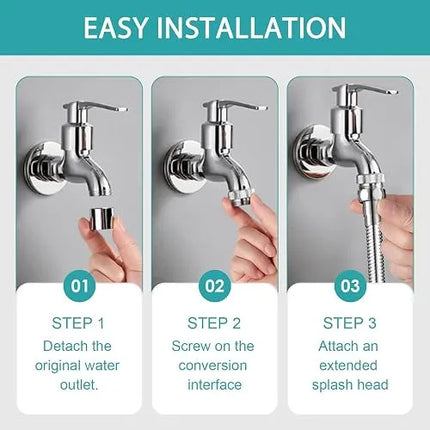 Manguera Extensión Flexible Grifo Fregadero Universal 30 Cm