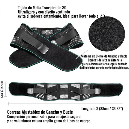 Faja Lumbar Ortopedica Soporte Cinturon Espalda Baja Ciatica