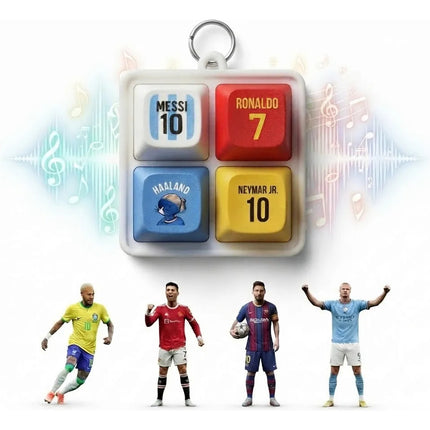 Llavero Fidget Teclado Futbol Sonidos Siuu Cr7 Messi Haaland