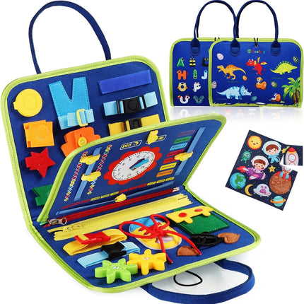 Tablero Sensorial Montessori 25 En 1 Juguete Educativo Bebe