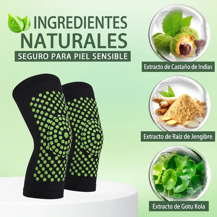 Par Rodilleras Compresion Turmalina Ajenjo Alivio De Dolor