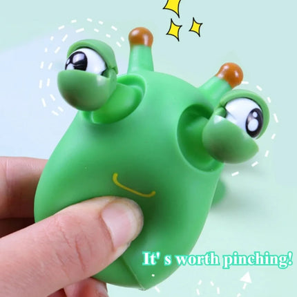 Squishy Antiestrés Gusano Ojos Saltones Sensorial Juguete