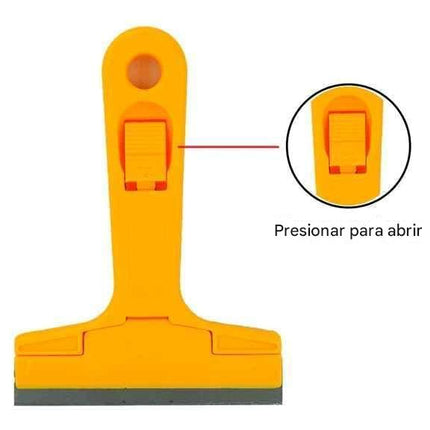 Raspador Espátula De Mano Vidrio Ventanas 10 Cuchillas Diy