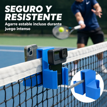 Soporte Doble Para Celular Red De Tenis Pádel Y Pickleball
