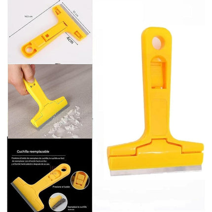 Raspador Espátula De Mano Vidrio Ventanas 10 Cuchillas Diy