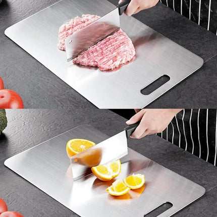 2 Tablas De Titanio Cortar Carne Y Verduras Acero Inoxidable Acero Inoxidable