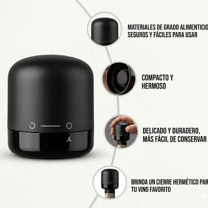 4 Tapones Para Champán Y Vino Espumoso Selladores De Vacío