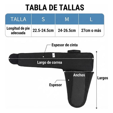 Férula Corrector Pie Caído Soporte Fasciti Plantar Ajustable