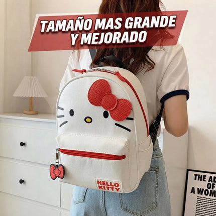 Mochila Hello Kitty Escolar Niña Mujer Regreso A Clases 35cm
