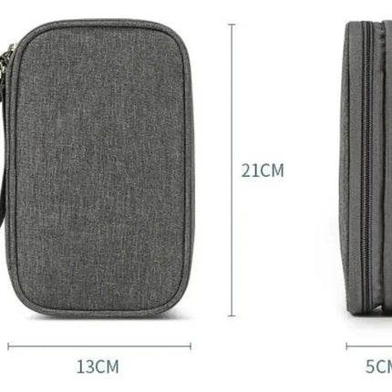 Bolsa Cartera Organizadora Viaje Pasaporte Documentos Cables