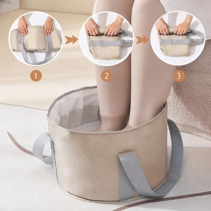 Bañera Plegable Portatil Para Remojo De Pies Termica Pvc