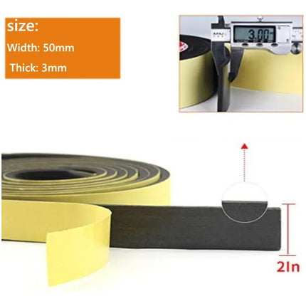 Tira Sellado Esponja Autoadhesiva Goma Puerta 3x50mm 5mts