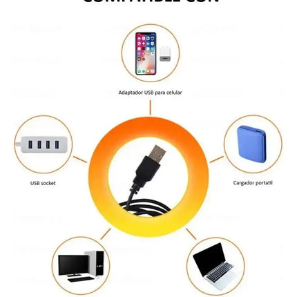 Proyector Lampara Sunset Atardecer Led Usb Cuarto Habitacion