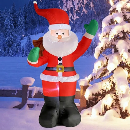 Inflable Navidad Santa Claus Decoracion Exterior Con Luz 1.8