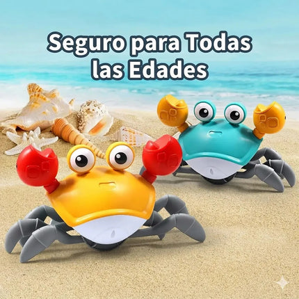Juguete Cangrejo Interactivo Con Sensor Escape Bebe Gateo