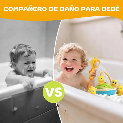 Juguete Baño Bebé Patito Amarillo Ducha Rociador Agua Tina