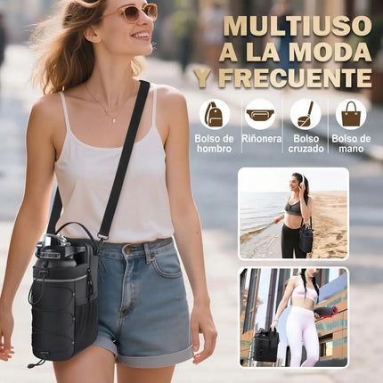 Bolsa Magnetica Porta Termo Botella Accesorios Gym Correa