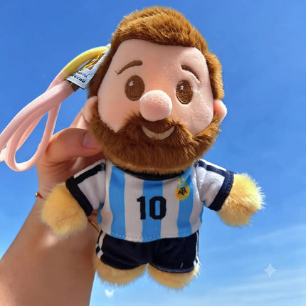 Peluche Messi Futbol Argentina Regalo Coleccionable 18x14 Cm