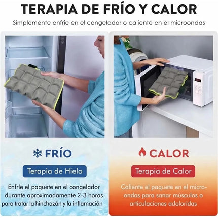 Almohadilla Termica Frio Calor Compresa Con Correas Rodilla