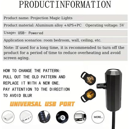 Proyector Led Espiritual Dios Santos Lampara Usb 16 Discos
