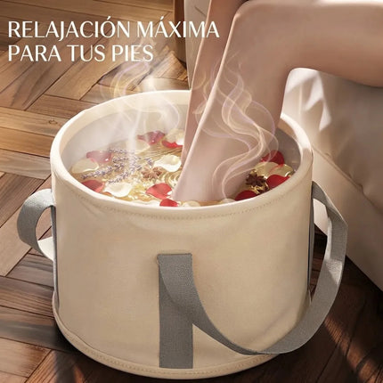 Bañera Plegable Portatil Para Remojo De Pies Termica Pvc