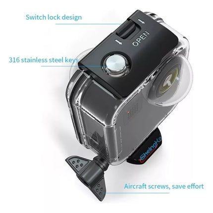 Carcasa Case Buceo Sumergible Impermeable Para Gopro Max 360