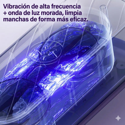 Limpiador Ultrasónico Portátil Luz Uv Para Lentes Gafas Joya