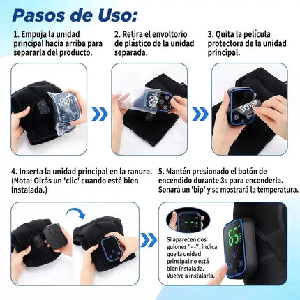 Hombrera Termica Electrica Soporte Masaje Pantalla Tactil