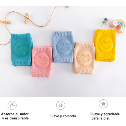 Rodilleras Para Bebé Gateo Antideslizante Protector Algodón