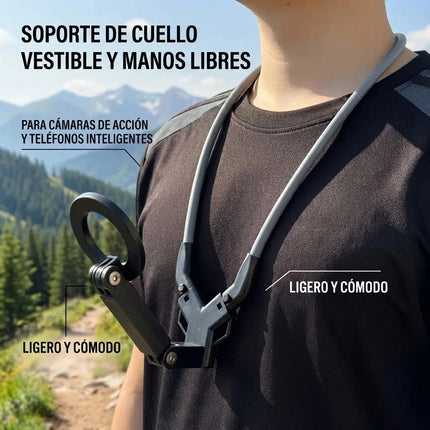 Soporte Magnetico Cuello Magsafe Tripode Celular Camara Pov