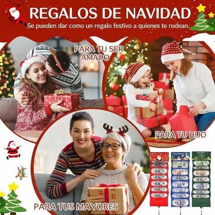 3 Sobres Tarjeta Navidad Para Billete Dinero Efectivo Regalo