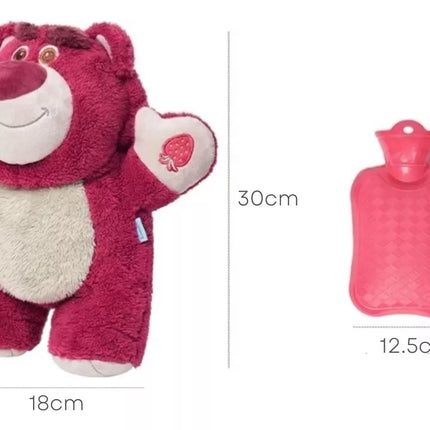 Peluche Oso Lotso para Cólicos Menstruales y Calentador Manos para Niños