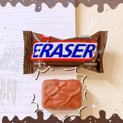 Borrador Escolar Goma De Borrar Forma De Chocolate Snickers