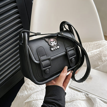 Bolso De Hombro Con Correa Kuromi Bolso Negro Kawaii Cute